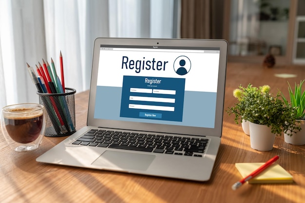 Online registration form for modish form filling on the internet website