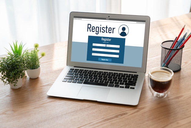 Online registration form for modish form filling on the internet website