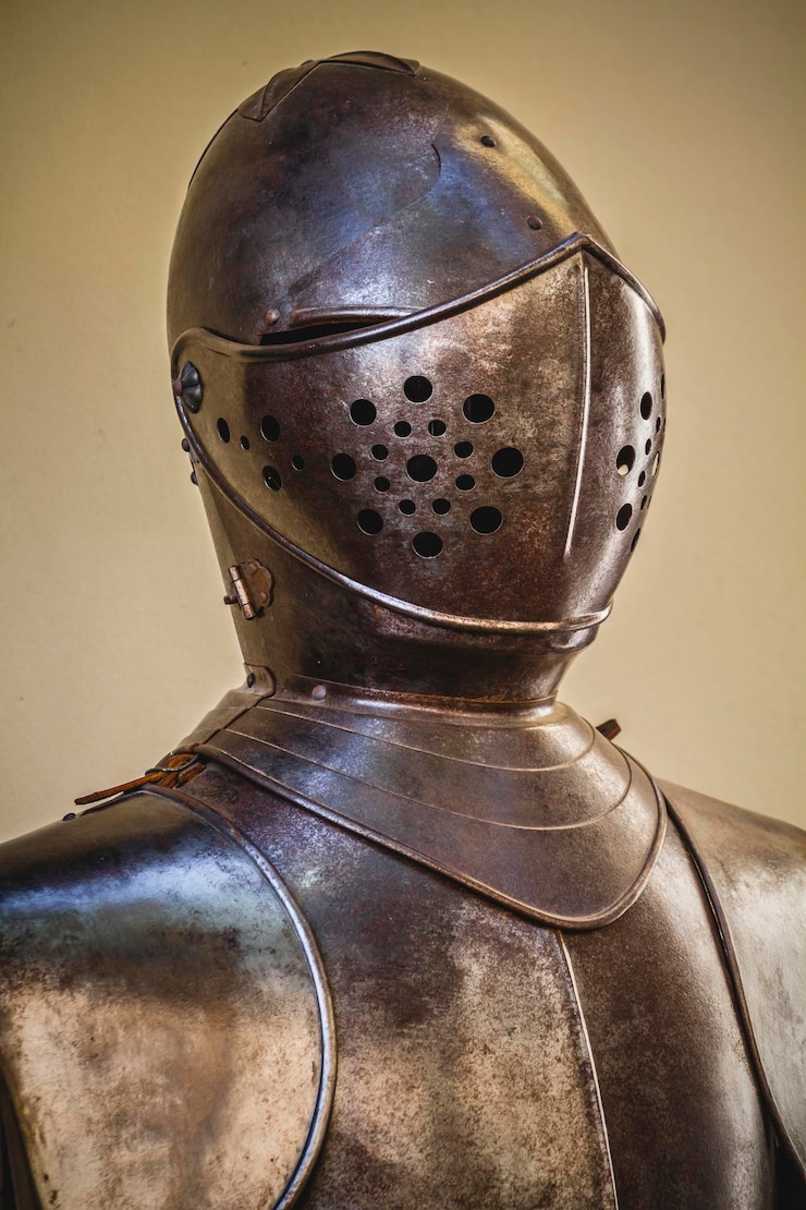 Foto onore, armatura medievale in ferro battuto