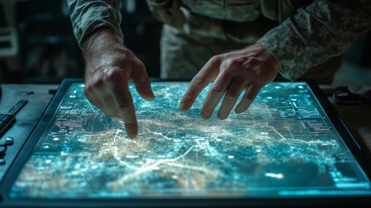 Operazione militare sulla mappa interattiva