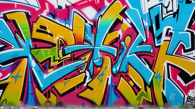 Opere di graffiti di strada reali in HD, capolavori di graffiti in arte di strada urbana contemporanea in HD