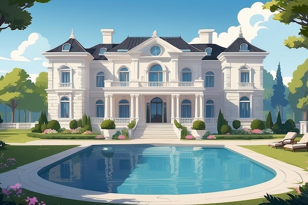 Opulenza in 3D Una grande residenza