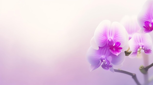 Orchid Mist Whispers Sfoca lo sfondo astratto con sottili toni di orchidea