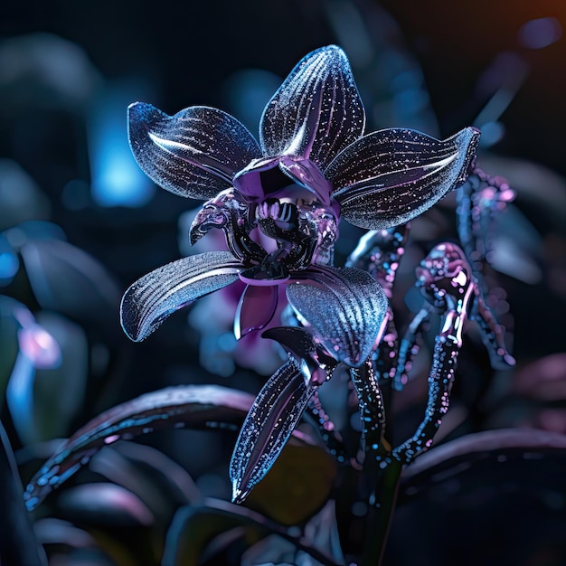 orchidee nere ai generative