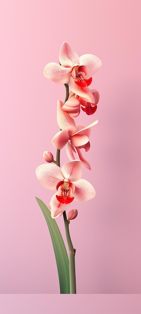 Orchidee rosa su sfondo rosa