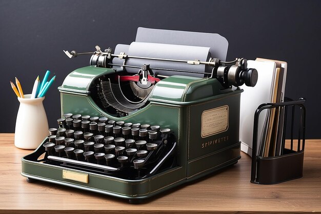 Organizzatore di scrivania per macchine da scrivere d'epoca
