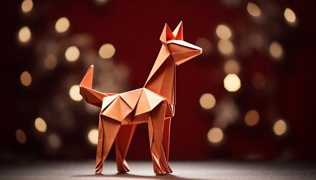 Origami di concept natalizio