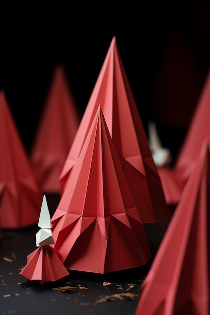 Origami di concept natalizio