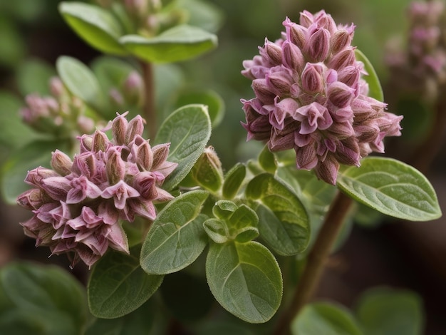 Origano Origanum vulgare nella natura selvaggia