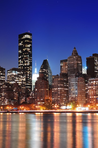 Orizzonte del centro di Manhattan di New York City