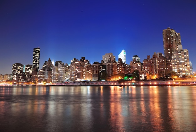 Orizzonte del centro di Manhattan di New York City