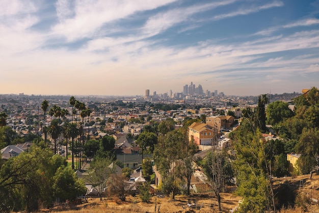 Orizzonte della città di Los Angeles in California