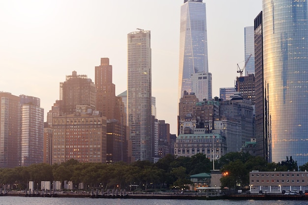 Orizzonte della città di New York USA