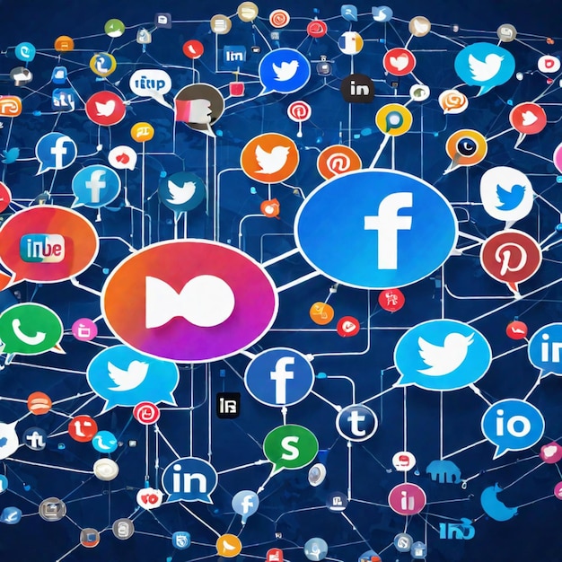 Orizzonti digitali che navigano nel paesaggio dei social media