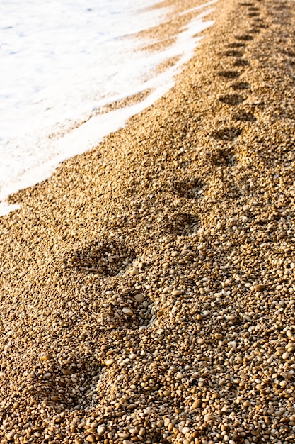 Orme sulla spiaggia, Platia Amos