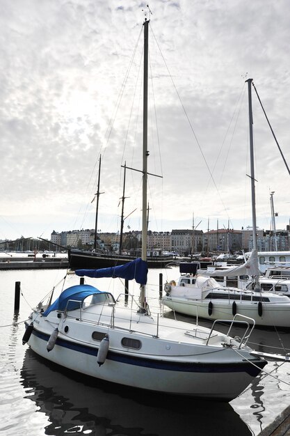 ormeggio Marina nel centro di Helsinki, in Finlandia