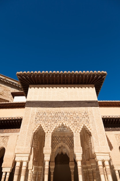 Ornamenti moreschi dal palazzo reale islamico di Alhambra, Granada, Spagna. 16 ° secolo.