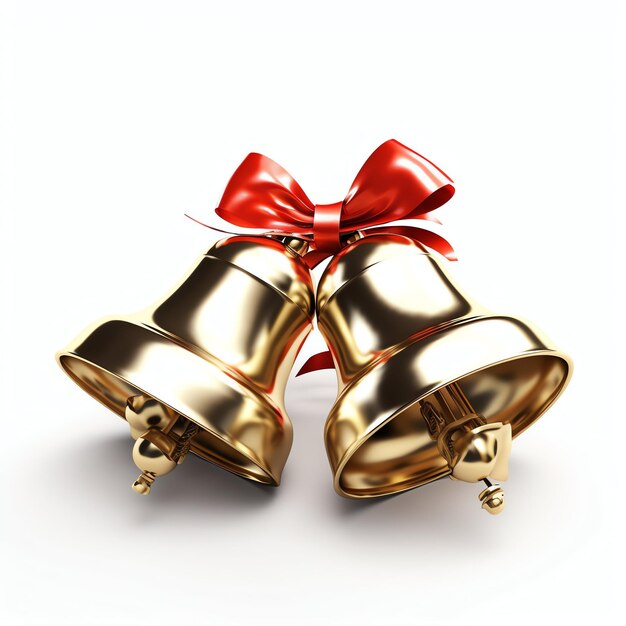 Ornamento natalizio decorativo con campane dorate di Natale o campane jingle Decorazione natalizia