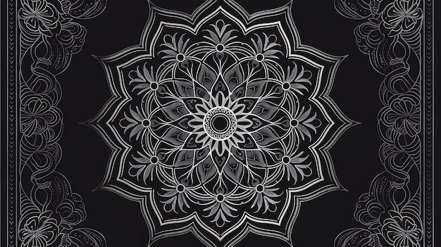 Ornate il mandala con intricati dettagli floreali perfetti per aggiungere un tocco di eleganza a qualsiasi progetto