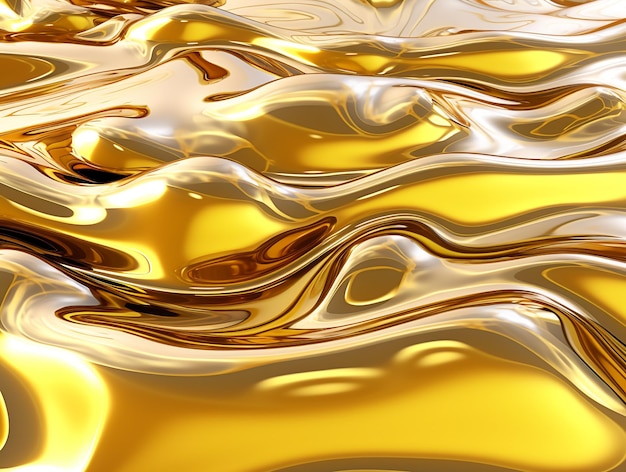 Oro giallo acqua astratto sfondo strutturato AI generato