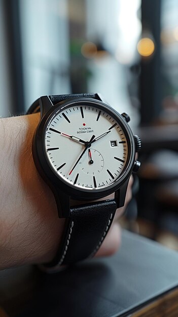 Orologio da polso elegante con un design minimalista