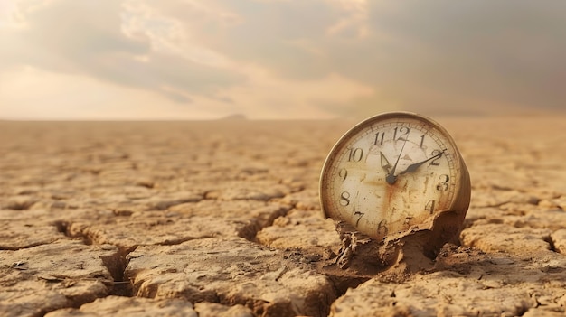 Orologio di fusione nel deserto Mirage Time39s Rapida erosione nella crisi climatica