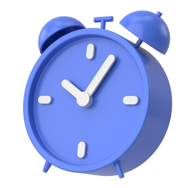 Orologio sveglia 3D illustrazione 3D.