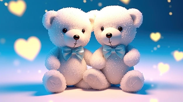 orsacchiotto azienda ti amo segno San Valentino Amore cuore Coppia Teddy Bears in abbraccio huggin