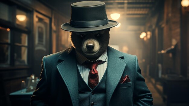 Orso di peluche gangster