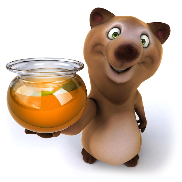 Orso divertente