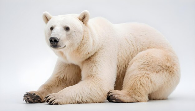 Orso isolato su sfondo bianco