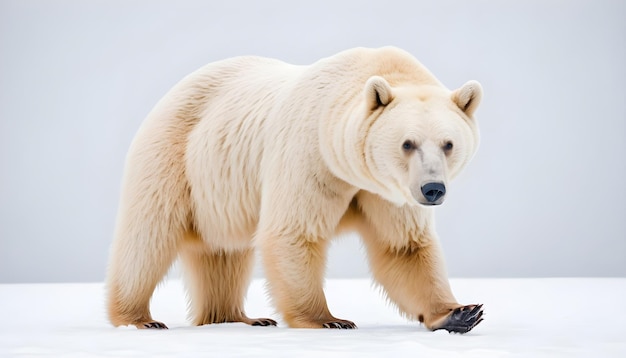 Orso isolato su sfondo bianco