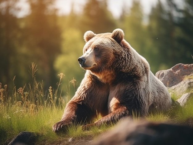 Orso nella natura