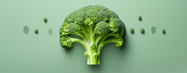 ortaggi di broccoli freschi Frutta su sfondo bianco