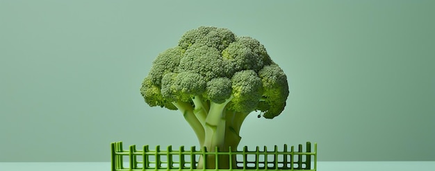 ortaggi di broccoli freschi Frutta su sfondo bianco