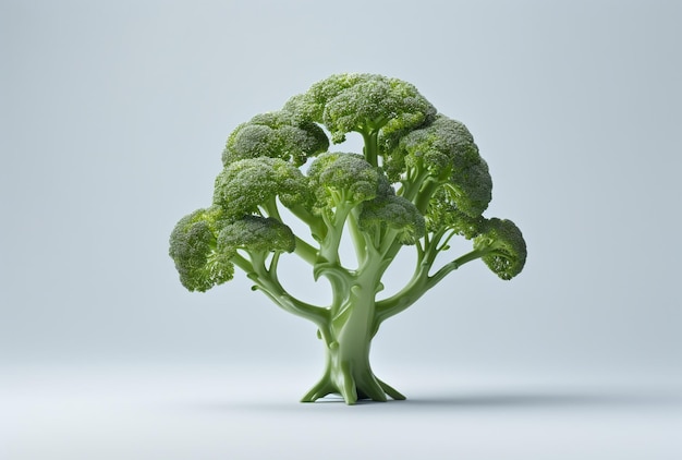 ortaggi di broccoli freschi Frutta su sfondo bianco