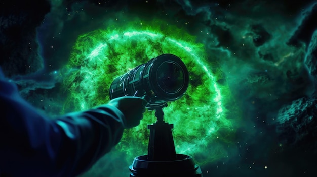 Osservazione di una nebulosa radiante con il telescopio Cosmic Exploration and Discovery
