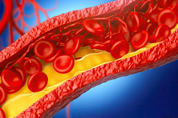 Ostruzione vascolare Formazione di placche arteriose IA generativa