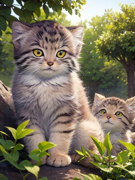 Otocolobus manul cat per la carta da parati mobile