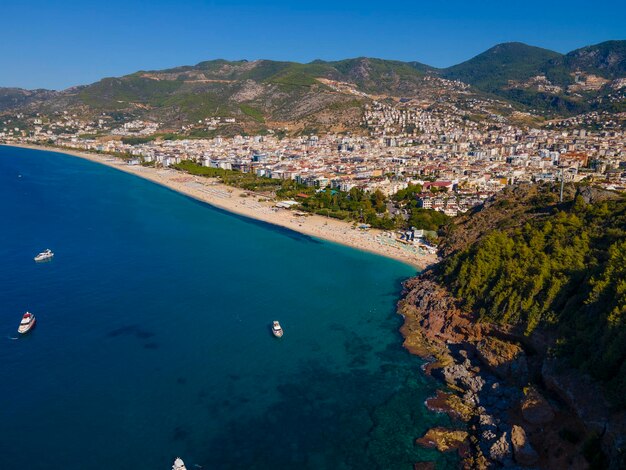 ottima vista del mare e della costa dall'aria