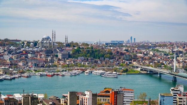 Ottima vista di Istanbul dalla Torre di GalataTurchia parte europea della città