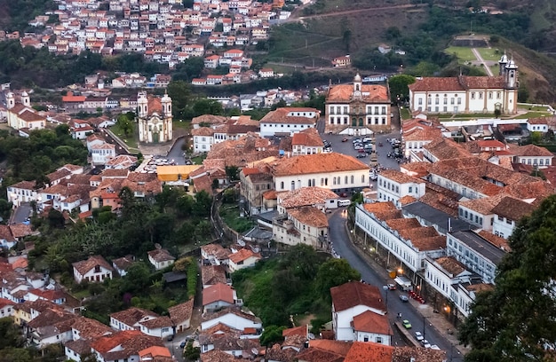 Ouro Preto Minas Gerais Brasile Veduta parziale della città con edifici storici