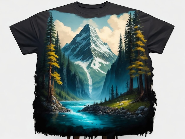 Outdoor Camping Vector T-shirt Design Mountain Camping Illustration Grafica con emblema da campeggio