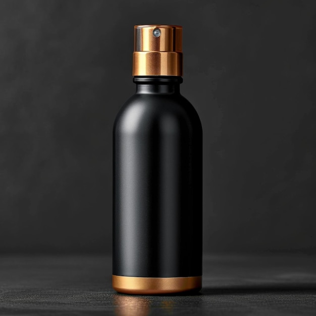 oz vero ovale bottiglia cosmetica senza etichetta modello di prodotto bellezza nero chiaro