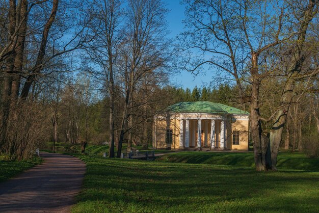 Padiglione della sala da concerto nel parco Caterina di Tsarskoye Selo Pushkin San Pietroburgo Russia