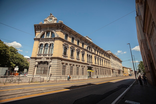 PADOVA, ITALIA 17 LUGLIO 2020: Dettaglio edificio storico a Padova in Italia
