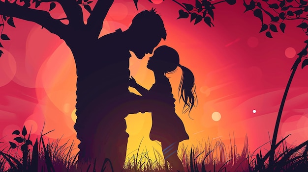 Padre e figlia amano i padri amano
