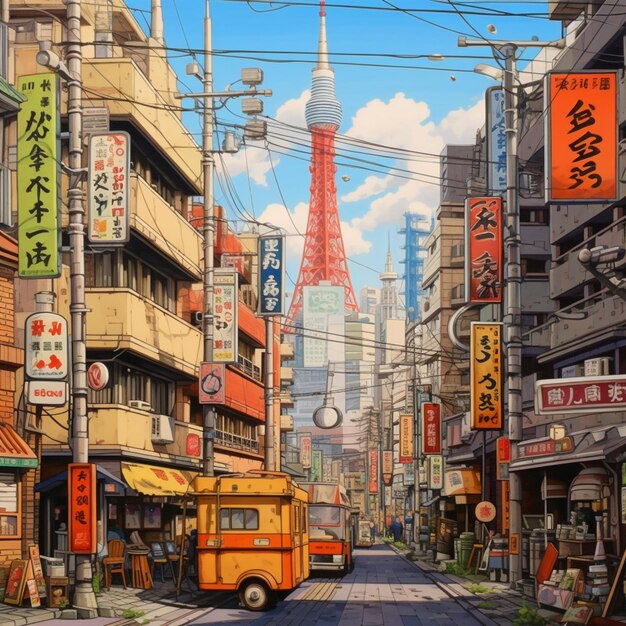 Paesaggi della città di Tokyo