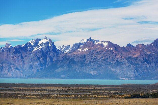 Paesaggi della Patagonia nel sud dell'Argentina