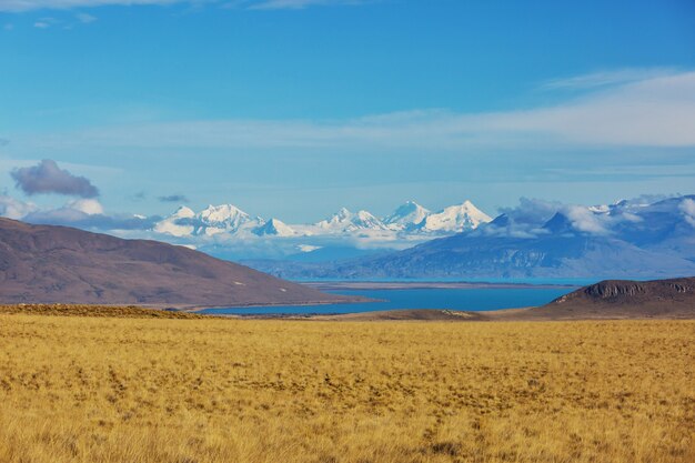 Paesaggi della Patagonia nel sud dell'Argentina